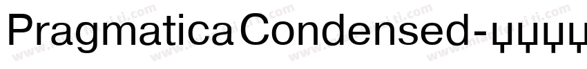Pragmatica Condensed字体转换